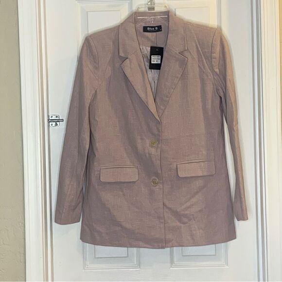 Blue B Collection Dusty Mauve Blazer Size Medium - Picture 1 of 9